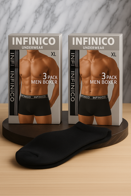 🧦 מארז מבצע – 12 זוגות גרביים + 10 בוקסרים